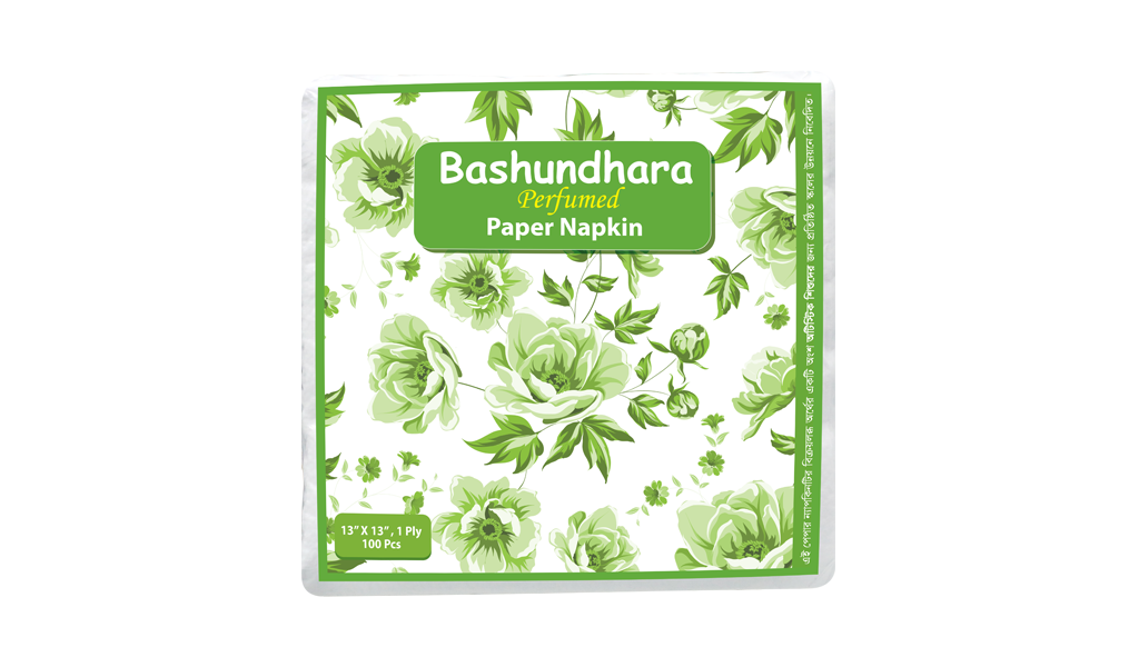 Bashundhara Paper Napkin (100pcs, Perfumed)