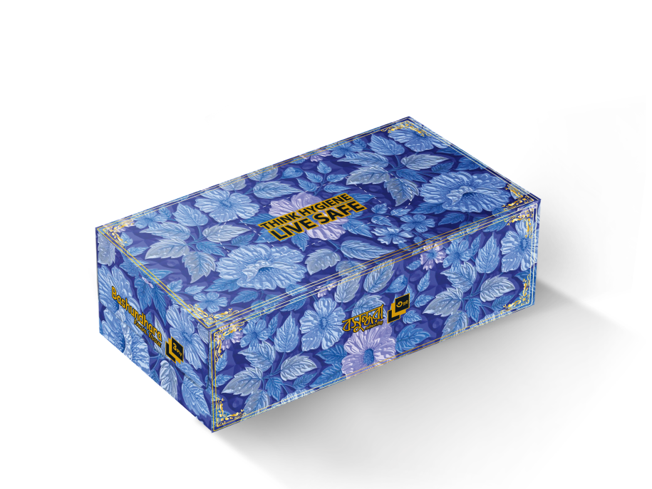 Bashundhara Facial Tissue 3Ply (80 pcs X 3 ply, Non-perfumed) Blue